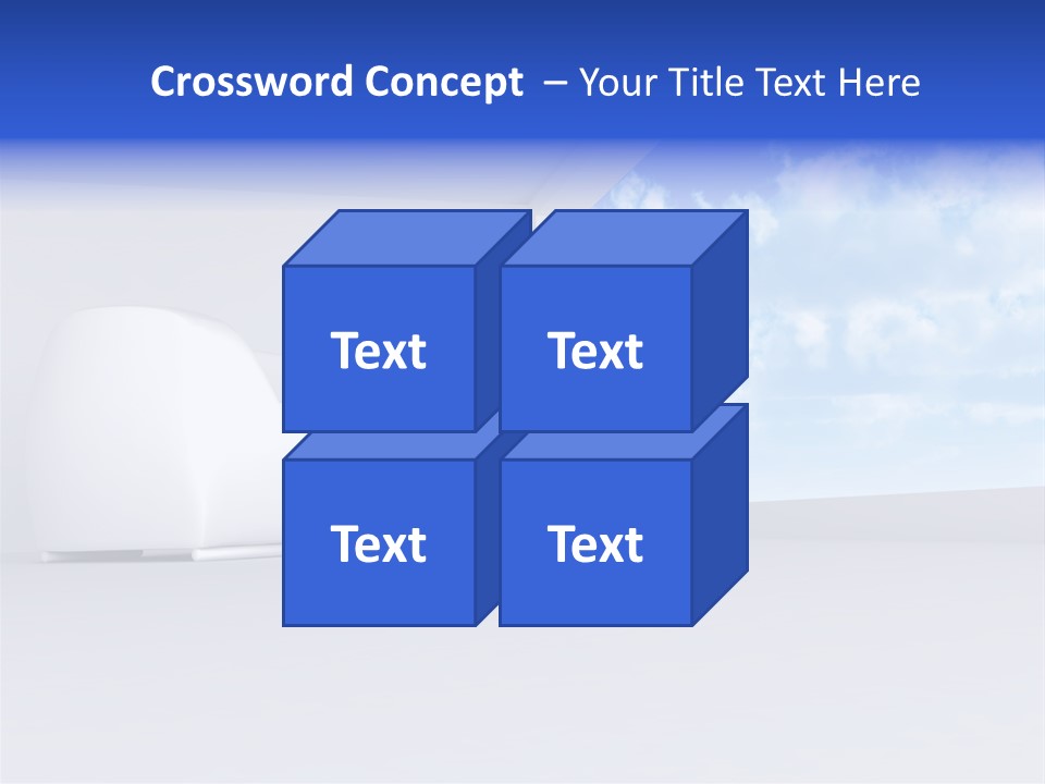 Showcase Apartment Sofa PowerPoint Template