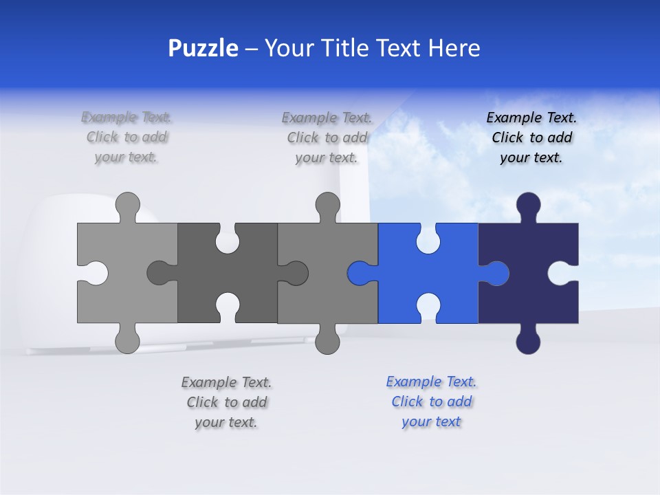 Showcase Apartment Sofa PowerPoint Template