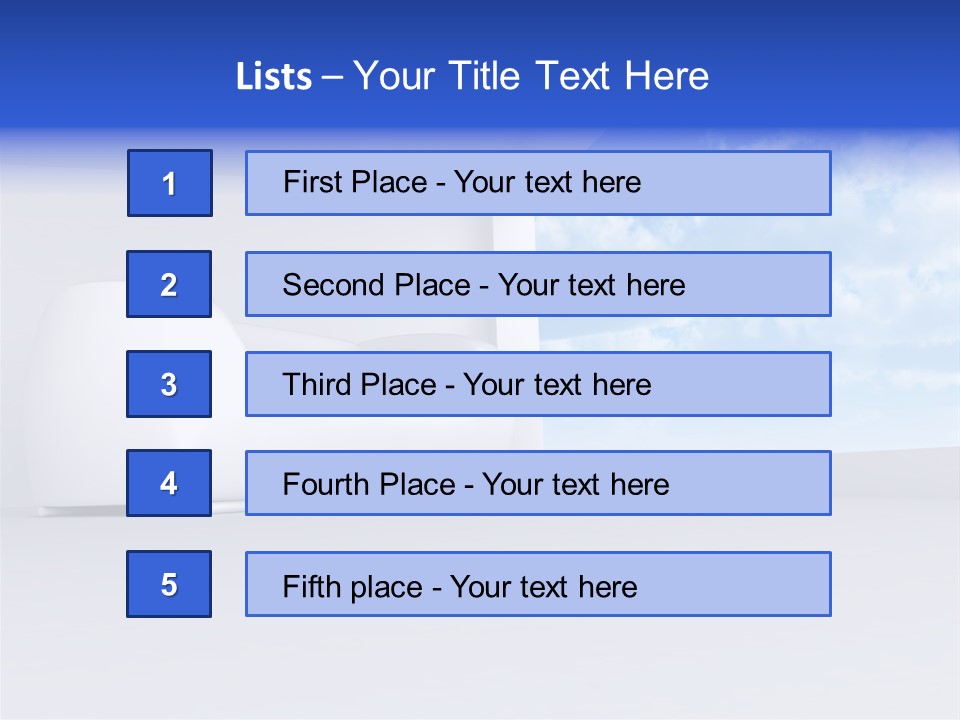 Showcase Apartment Sofa PowerPoint Template