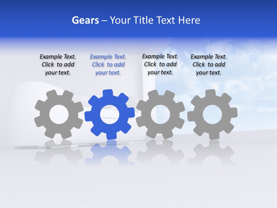 Showcase Apartment Sofa PowerPoint Template