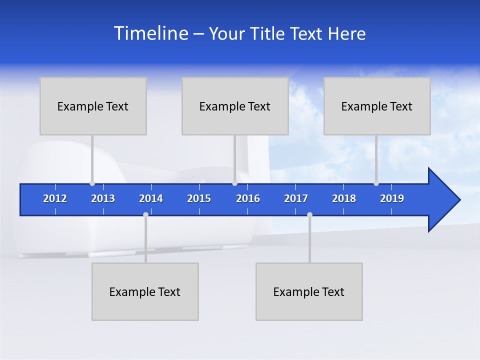 Showcase Apartment Sofa PowerPoint Template