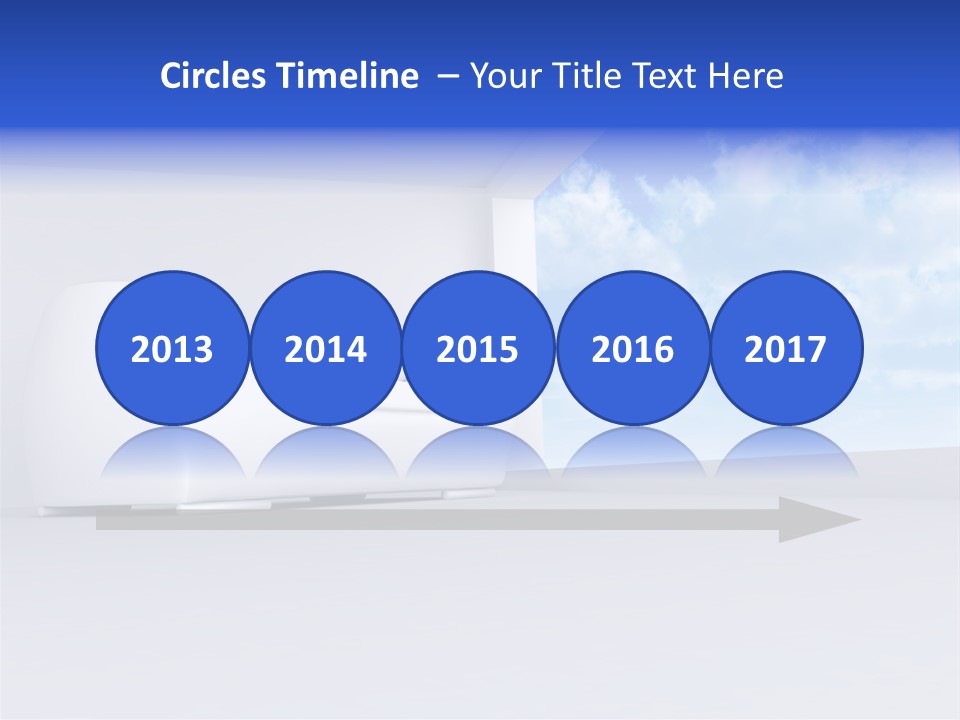 Showcase Apartment Sofa PowerPoint Template