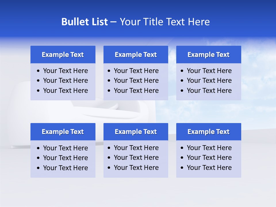 Showcase Apartment Sofa PowerPoint Template