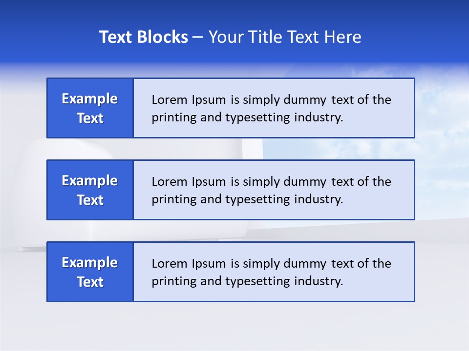 Showcase Apartment Sofa PowerPoint Template