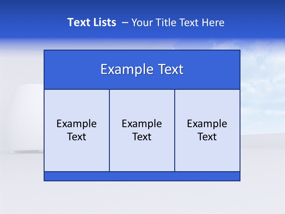 Showcase Apartment Sofa PowerPoint Template