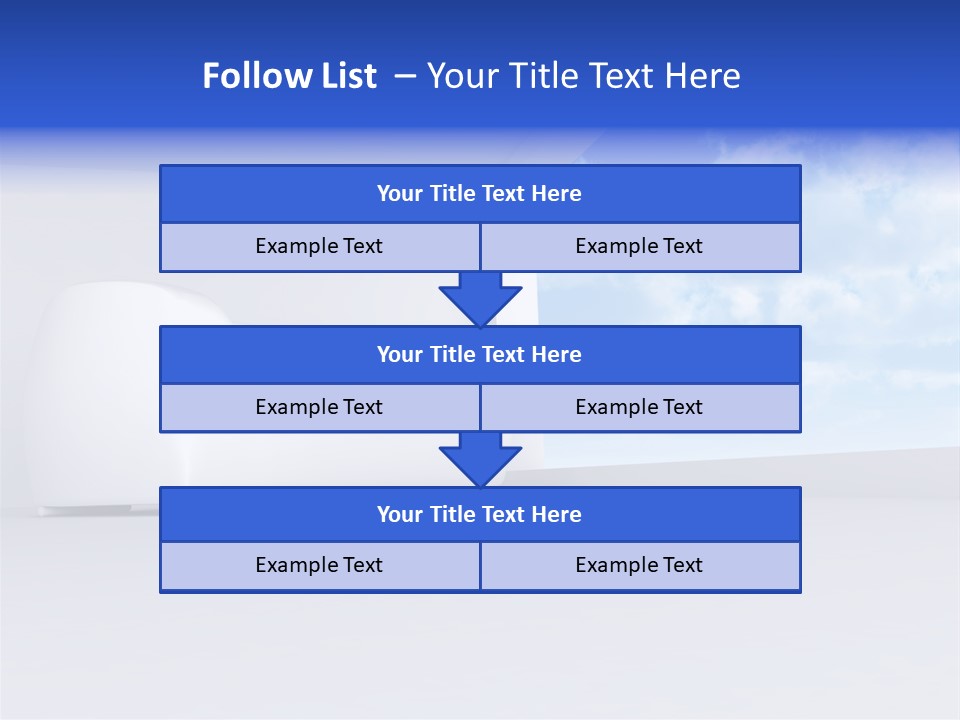 Showcase Apartment Sofa PowerPoint Template