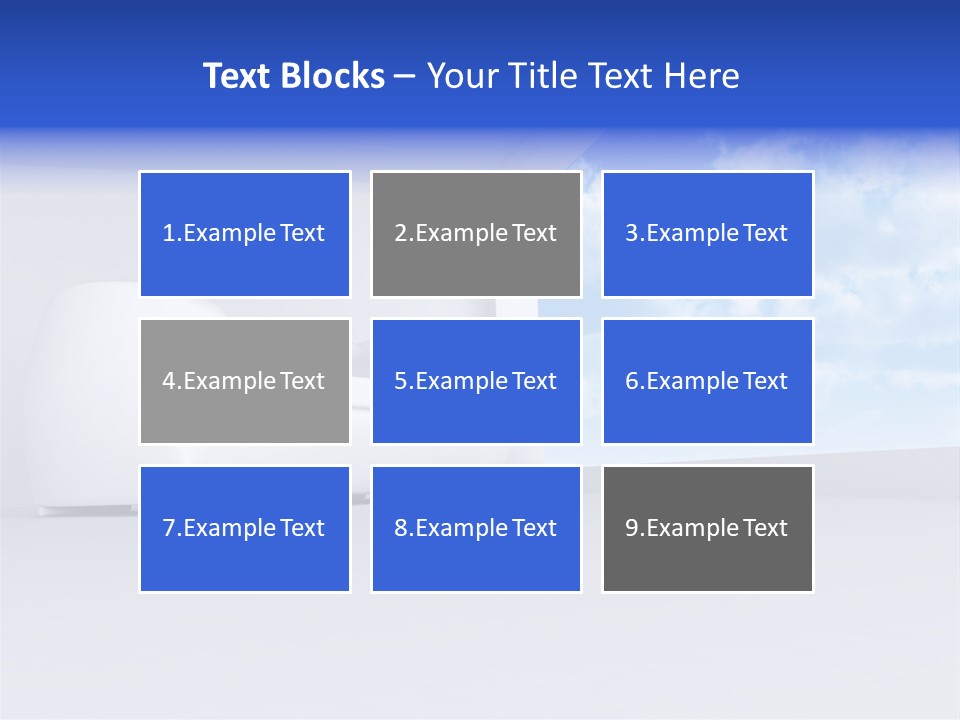Showcase Apartment Sofa PowerPoint Template