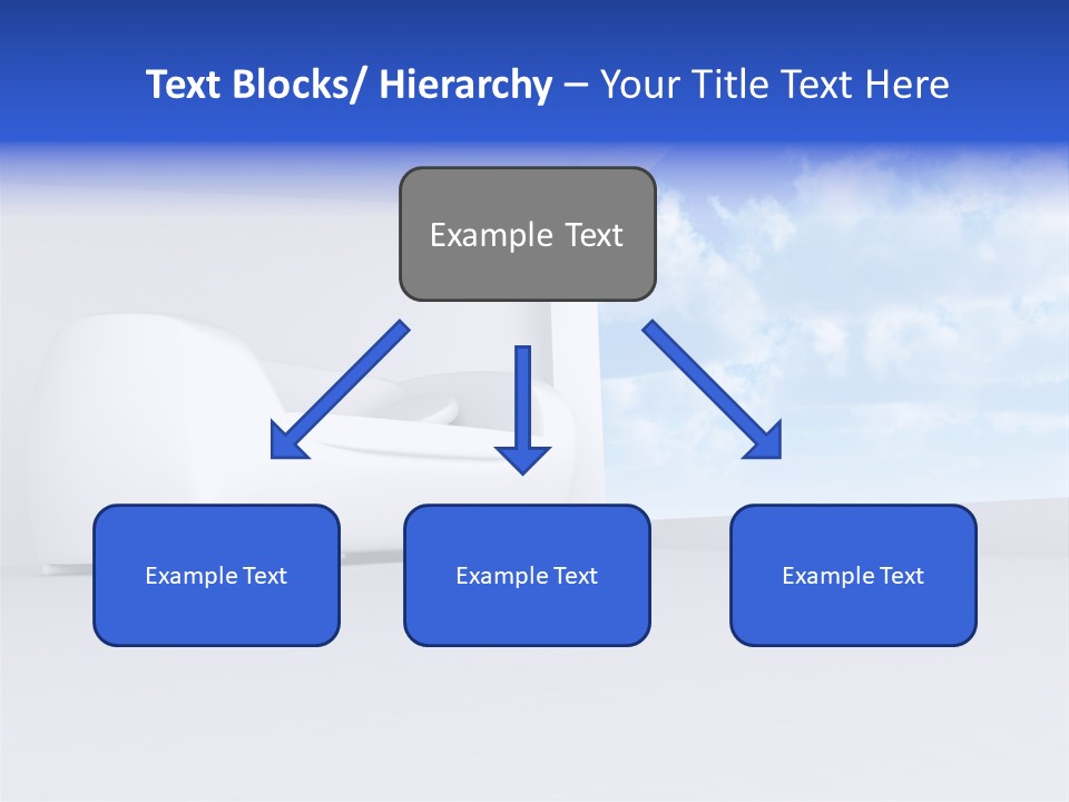 Showcase Apartment Sofa PowerPoint Template