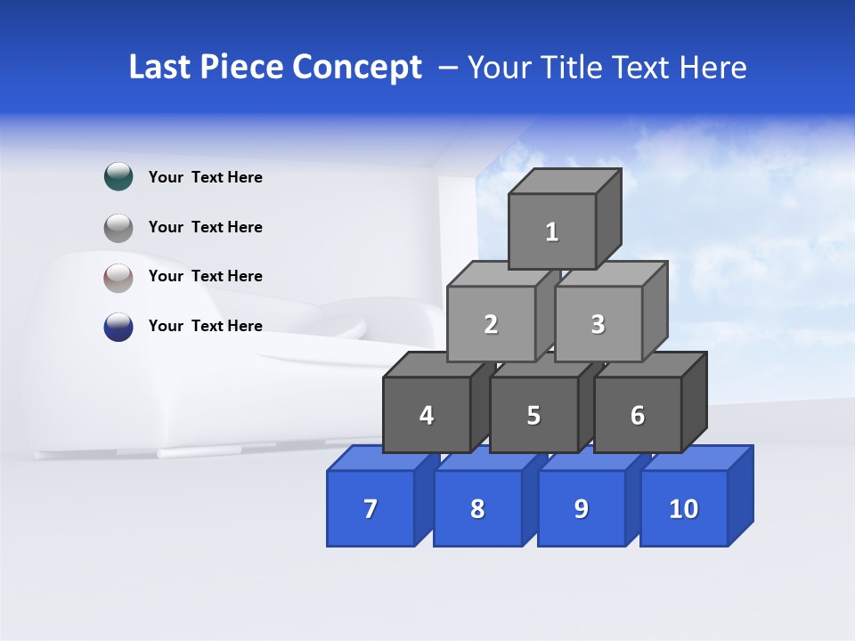 Showcase Apartment Sofa PowerPoint Template