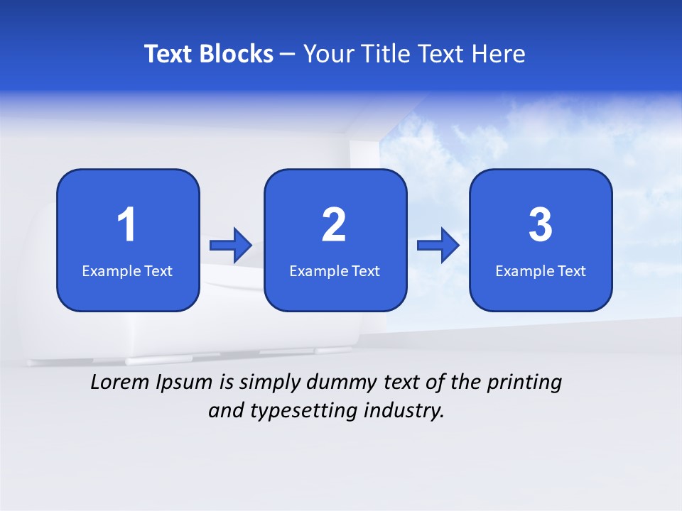 Showcase Apartment Sofa PowerPoint Template