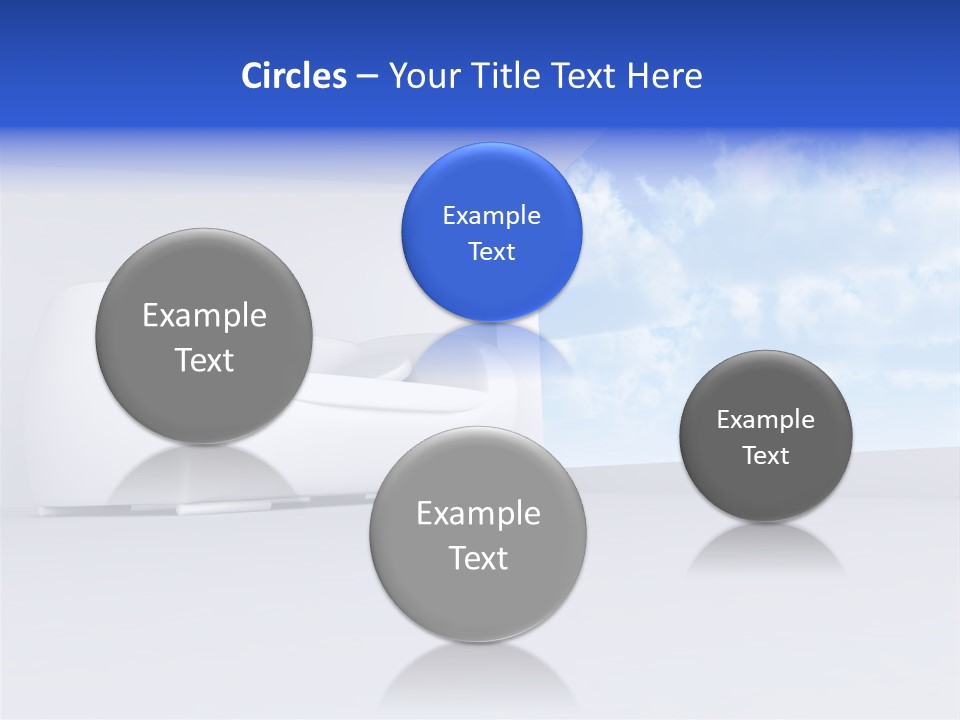 Showcase Apartment Sofa PowerPoint Template