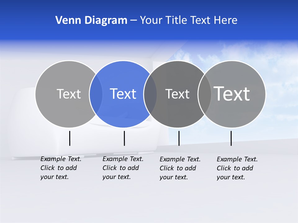 Showcase Apartment Sofa PowerPoint Template