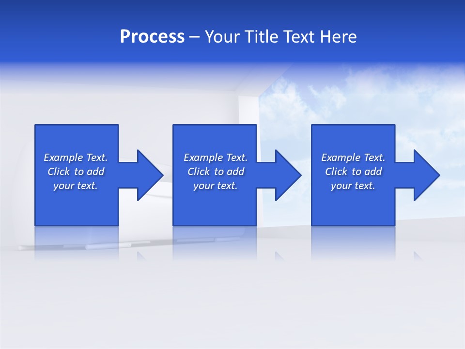 Showcase Apartment Sofa PowerPoint Template
