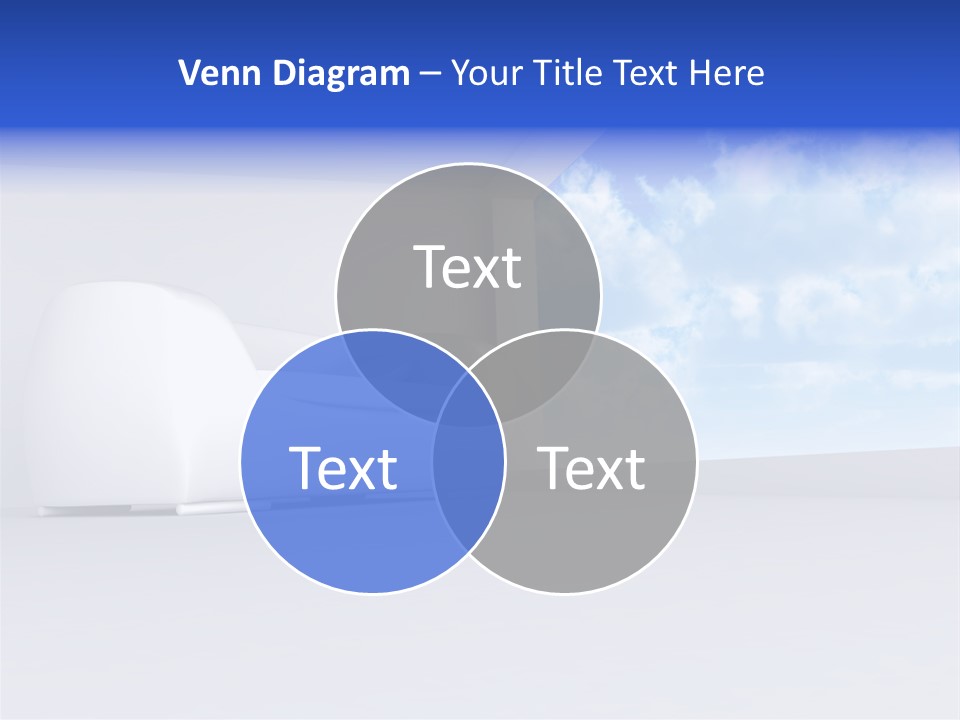 Showcase Apartment Sofa PowerPoint Template