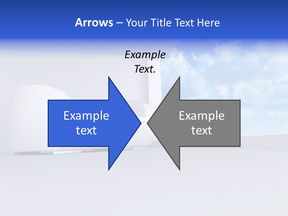 Showcase Apartment Sofa PowerPoint Template