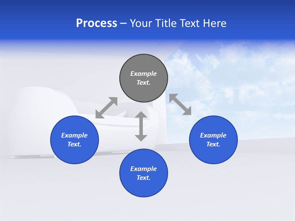 Showcase Apartment Sofa PowerPoint Template