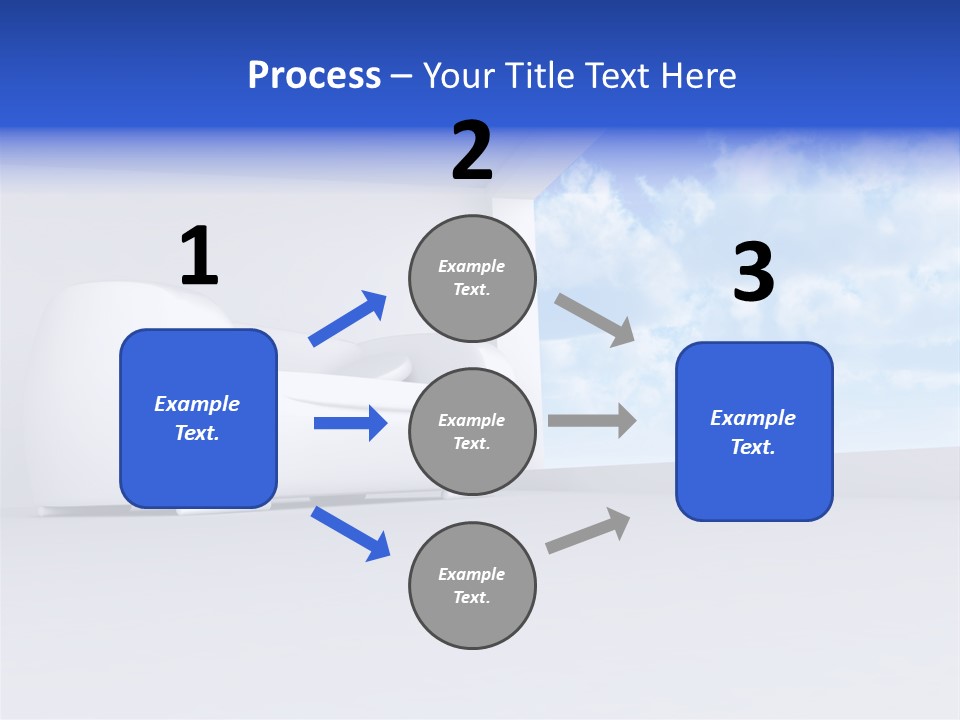 Showcase Apartment Sofa PowerPoint Template