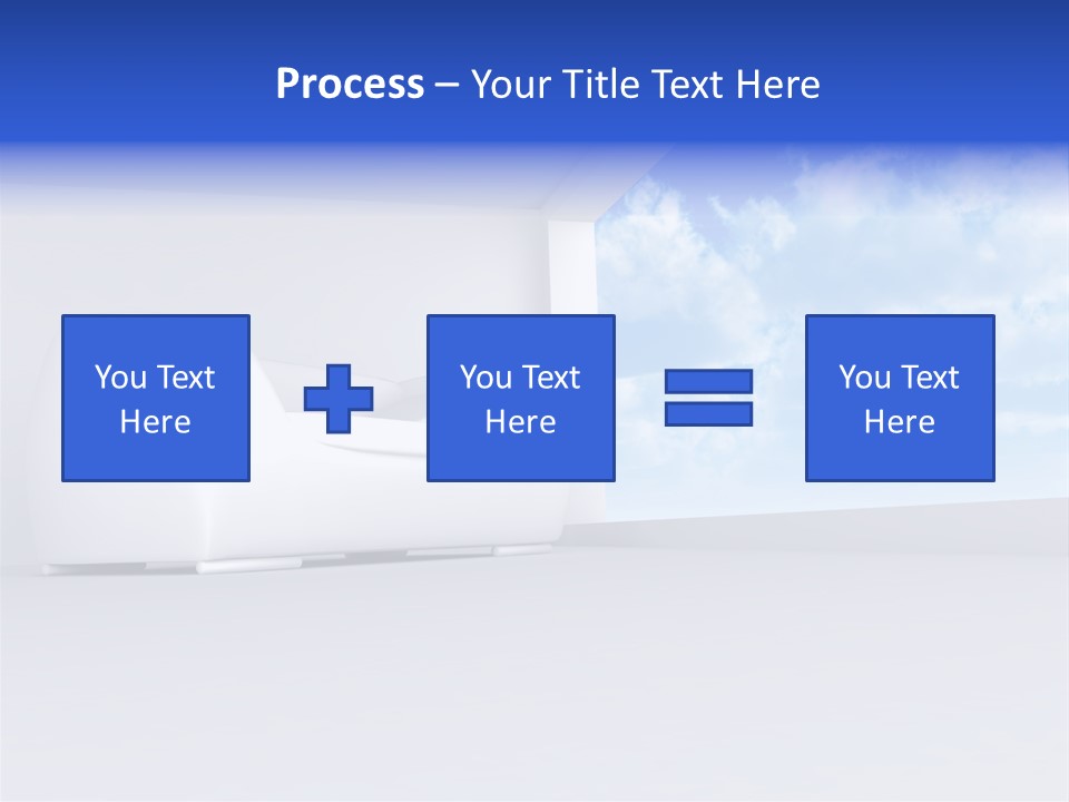 Showcase Apartment Sofa PowerPoint Template