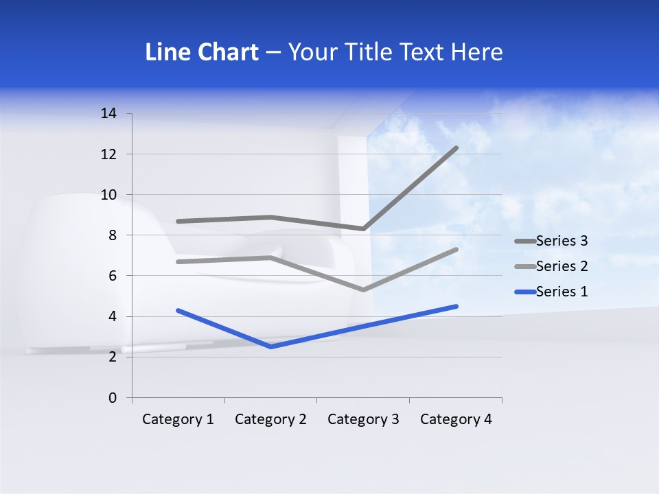 Showcase Apartment Sofa PowerPoint Template