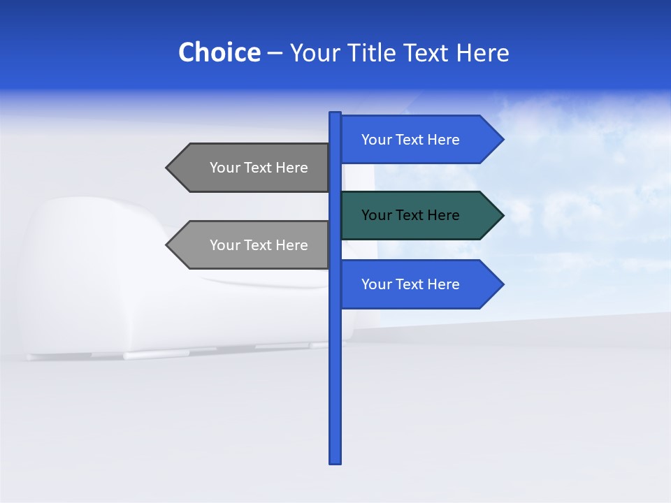 Showcase Apartment Sofa PowerPoint Template