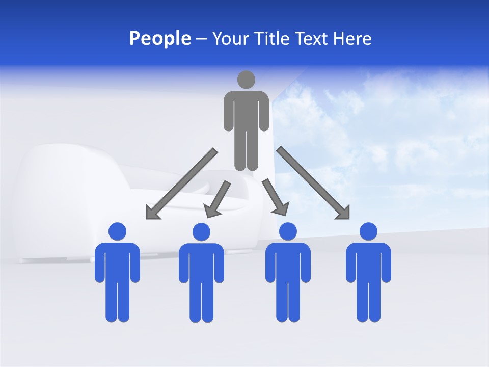 Showcase Apartment Sofa PowerPoint Template