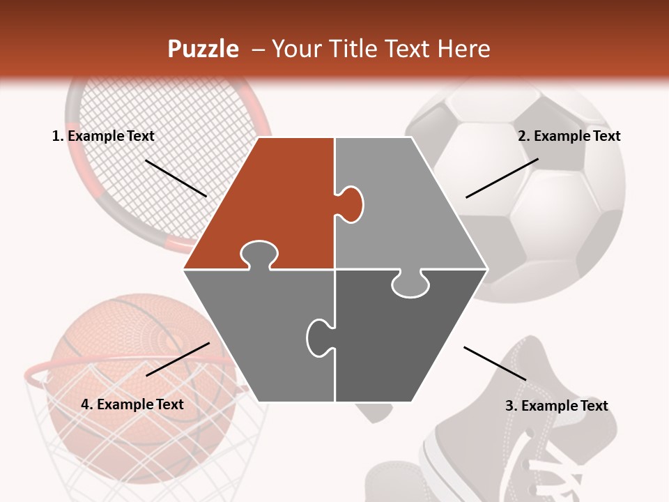 Football Baseball Badminton PowerPoint Template