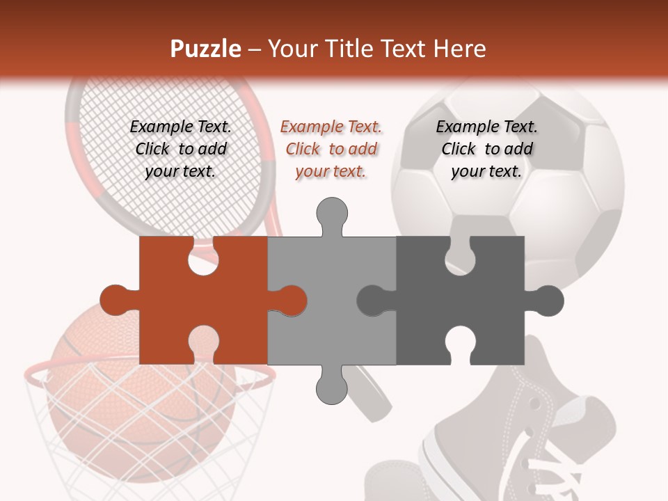 Football Baseball Badminton PowerPoint Template