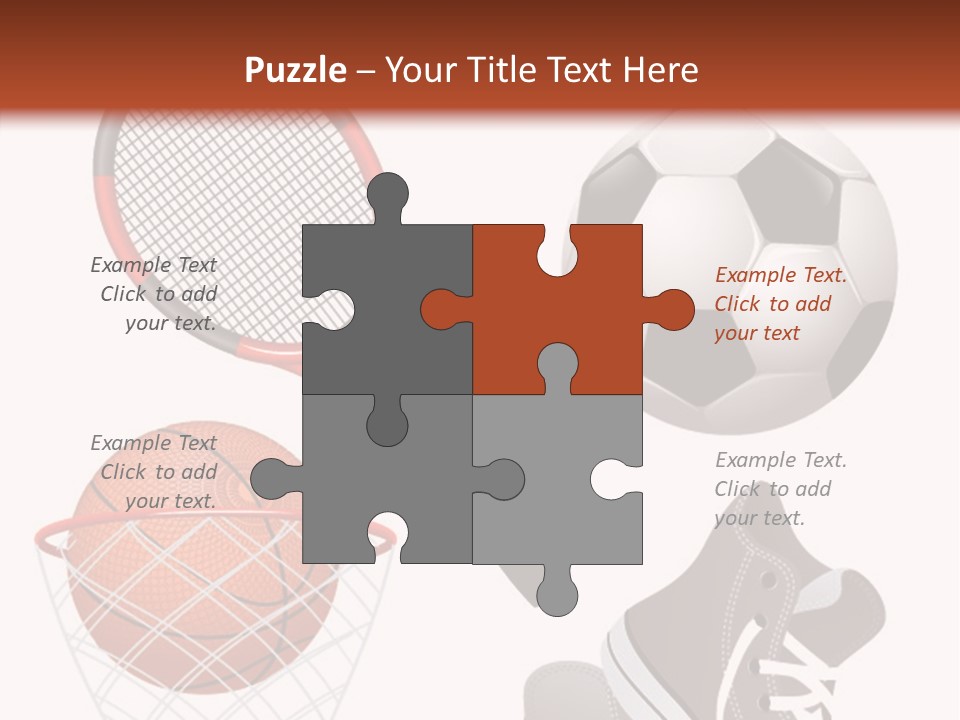 Football Baseball Badminton PowerPoint Template