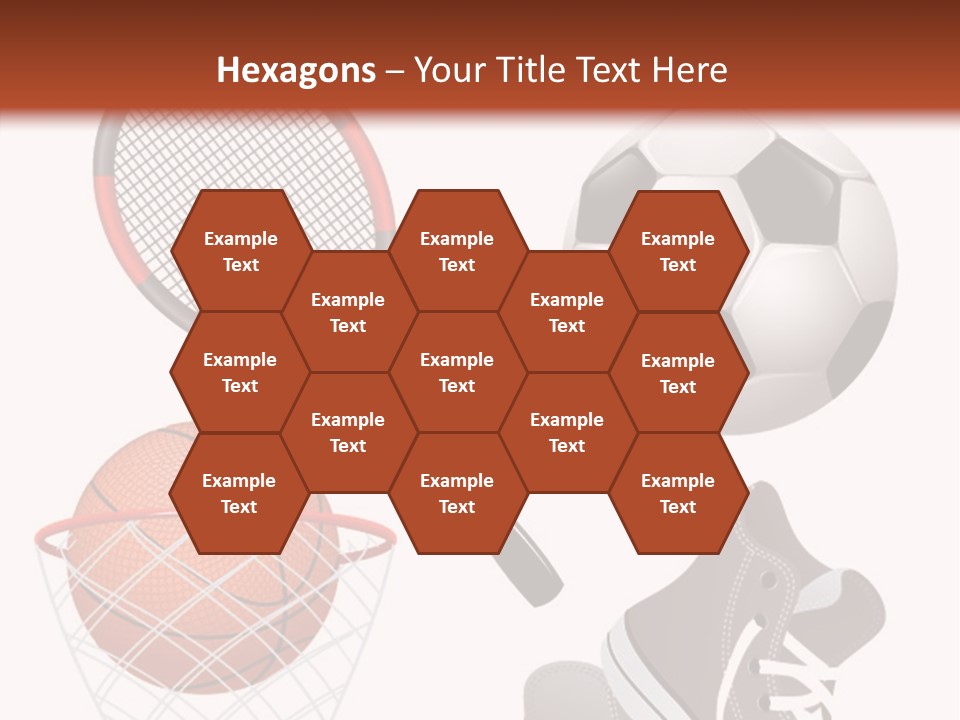 Football Baseball Badminton PowerPoint Template