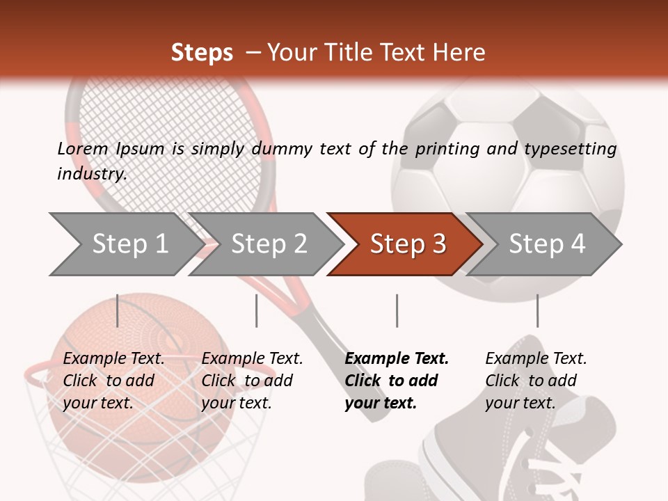 Football Baseball Badminton PowerPoint Template