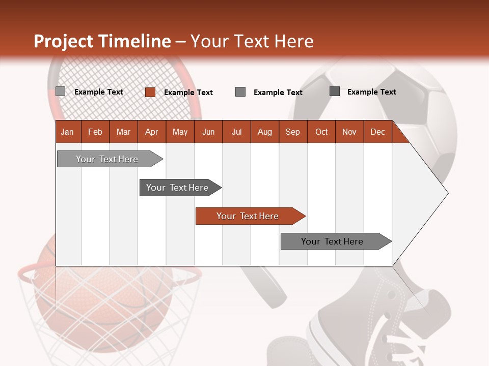 Football Baseball Badminton PowerPoint Template