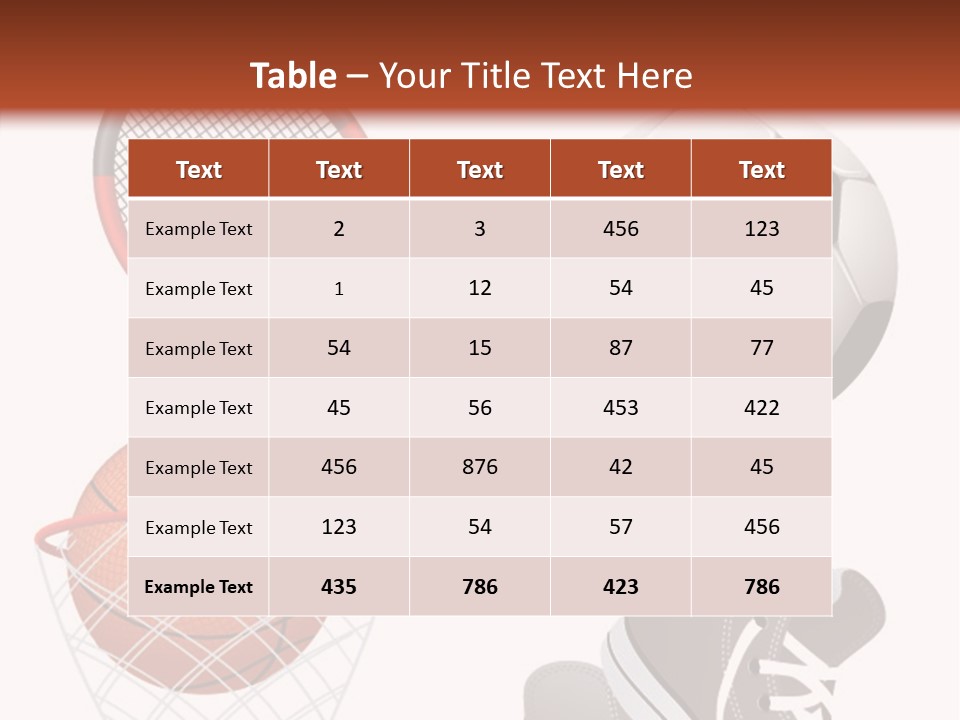 Football Baseball Badminton PowerPoint Template