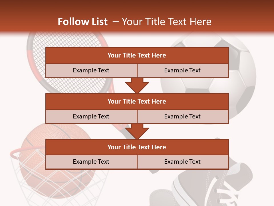 Football Baseball Badminton PowerPoint Template