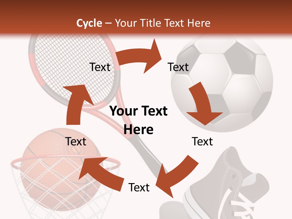 Football Baseball Badminton PowerPoint Template