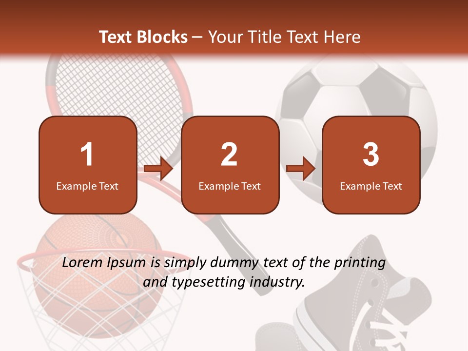 Football Baseball Badminton PowerPoint Template