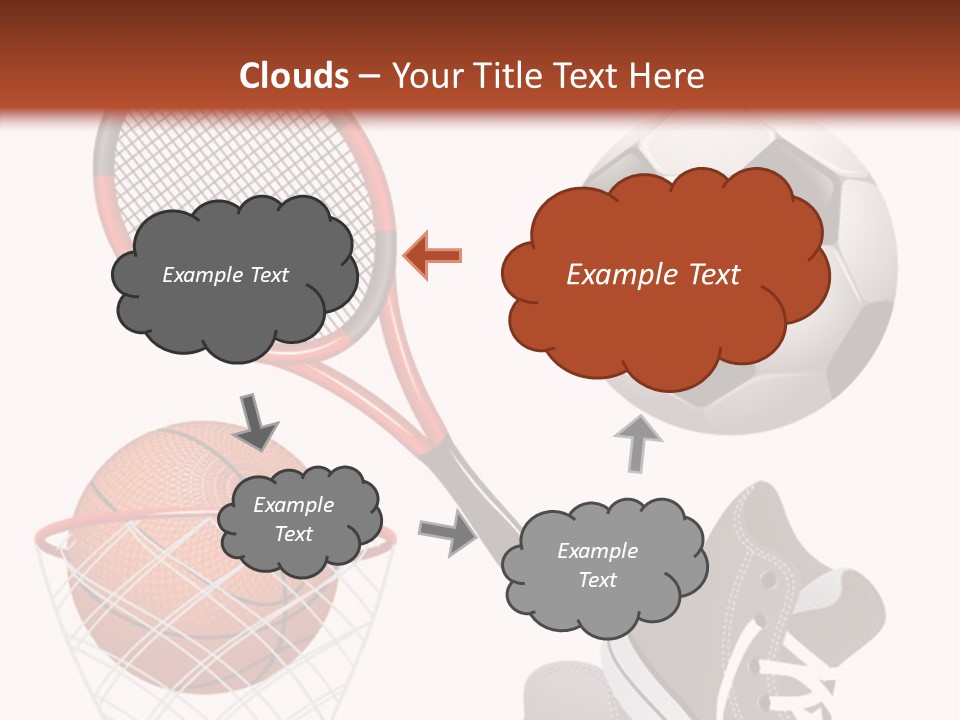 Football Baseball Badminton PowerPoint Template