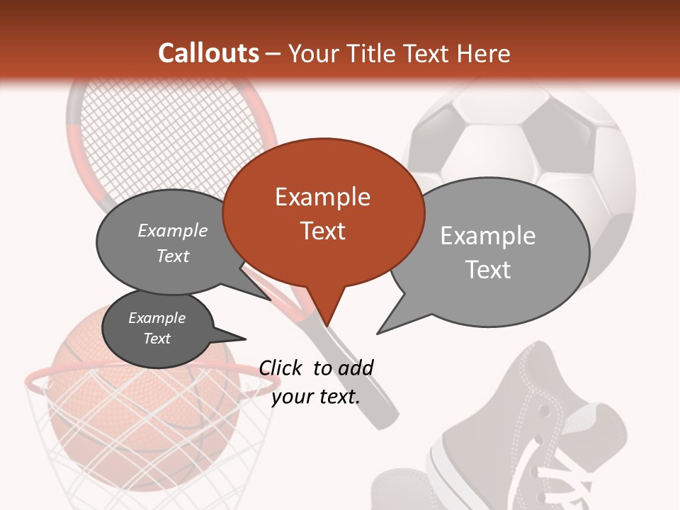 Football Baseball Badminton PowerPoint Template