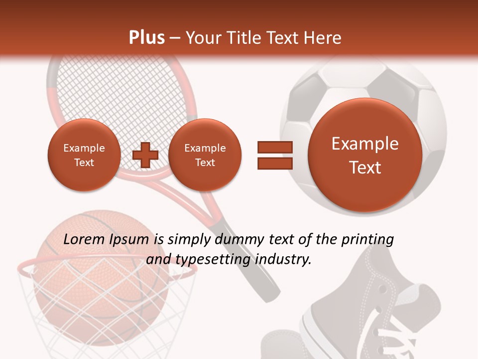 Football Baseball Badminton PowerPoint Template