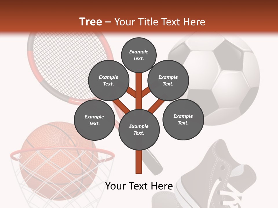Football Baseball Badminton PowerPoint Template