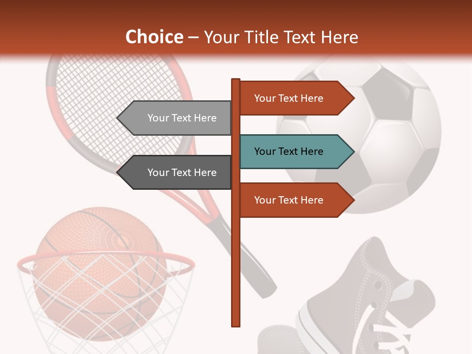 Football Baseball Badminton PowerPoint Template