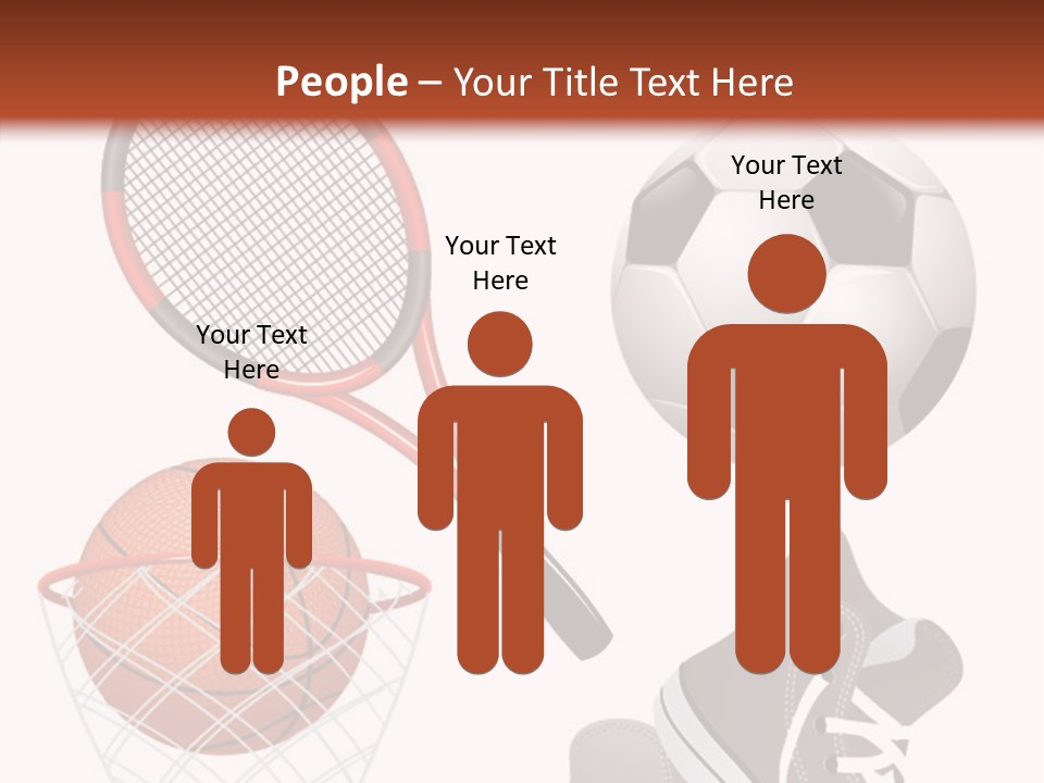 Football Baseball Badminton PowerPoint Template