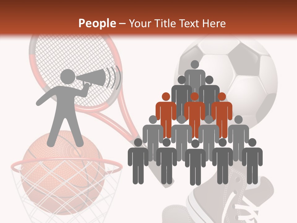 Football Baseball Badminton PowerPoint Template