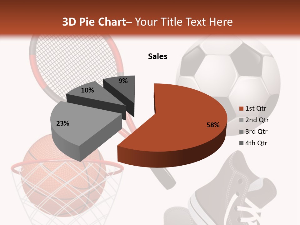 Football Baseball Badminton PowerPoint Template