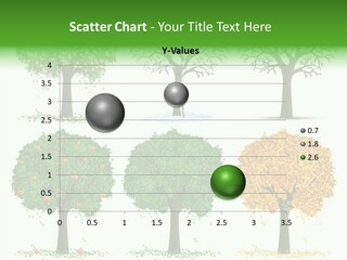 A Group Of Trees With Different Types Of Leaves PowerPoint Template