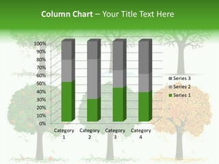 A Group Of Trees With Different Types Of Leaves PowerPoint Template