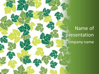 Beautiful Climate Botanical PowerPoint Template