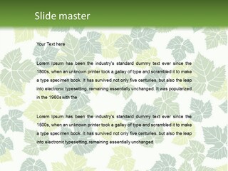 Beautiful Climate Botanical PowerPoint Template