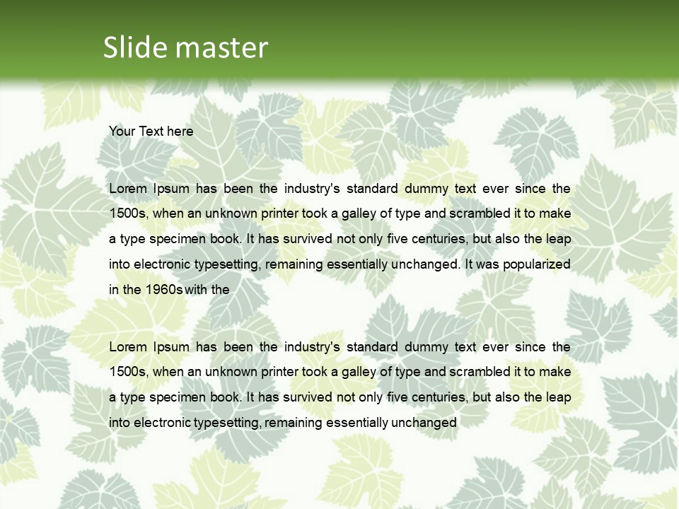 Beautiful Climate Botanical PowerPoint Template