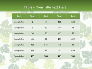 Beautiful Climate Botanical PowerPoint Template
