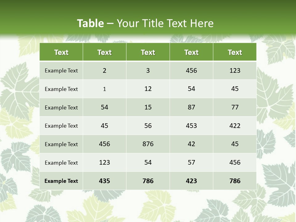 Beautiful Climate Botanical PowerPoint Template